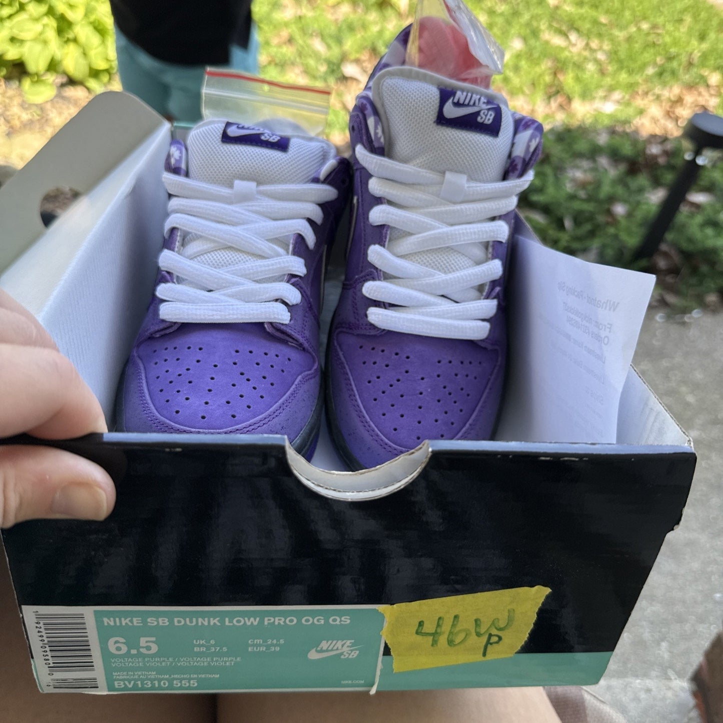 NEW 2018 Nike Dunk Low SB Sz 6.5 Purple Lobster x Concepts BV1310-555 AUTHENTIC