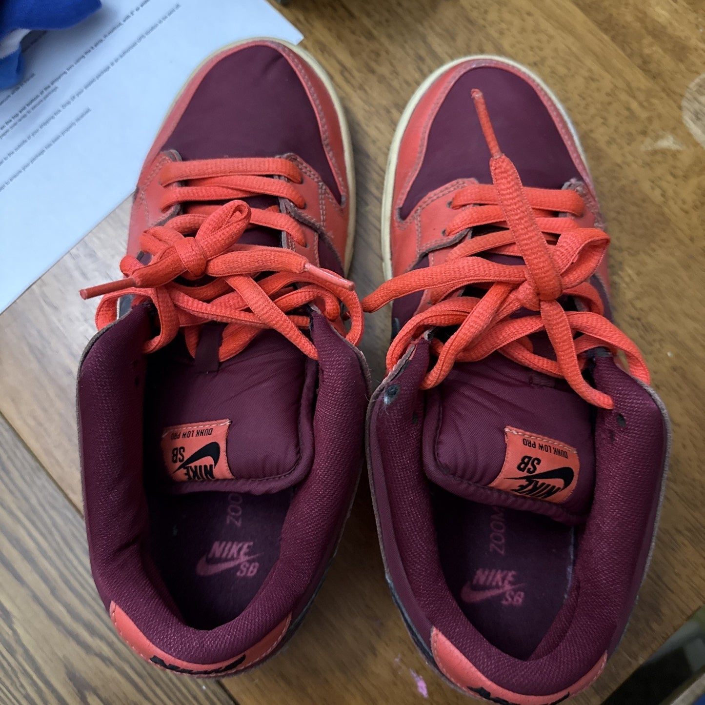 Size 9 - Nike Dunk SB Low Laser Crimson