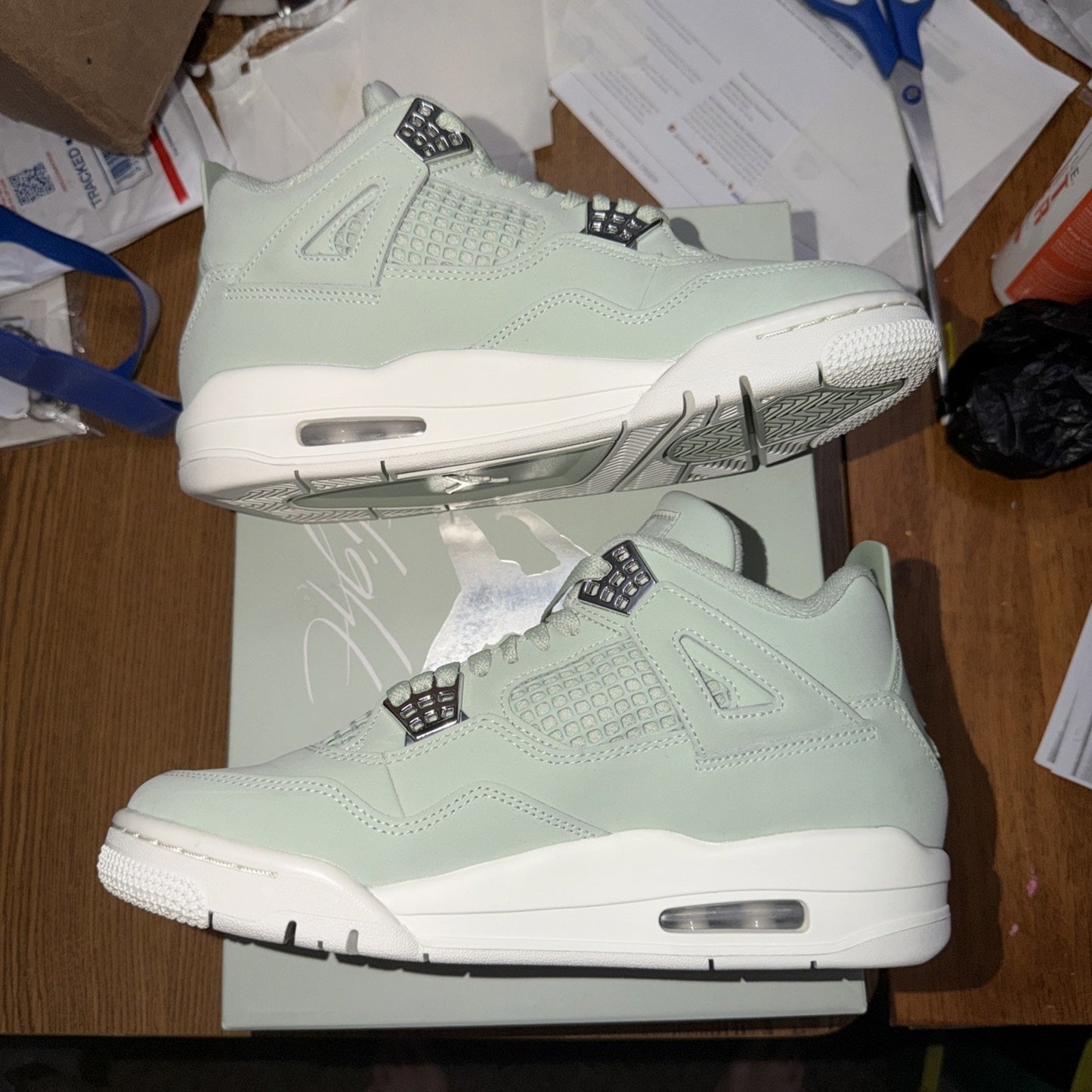 Size 8 - Air Jordan 4 Retro Seafoam W