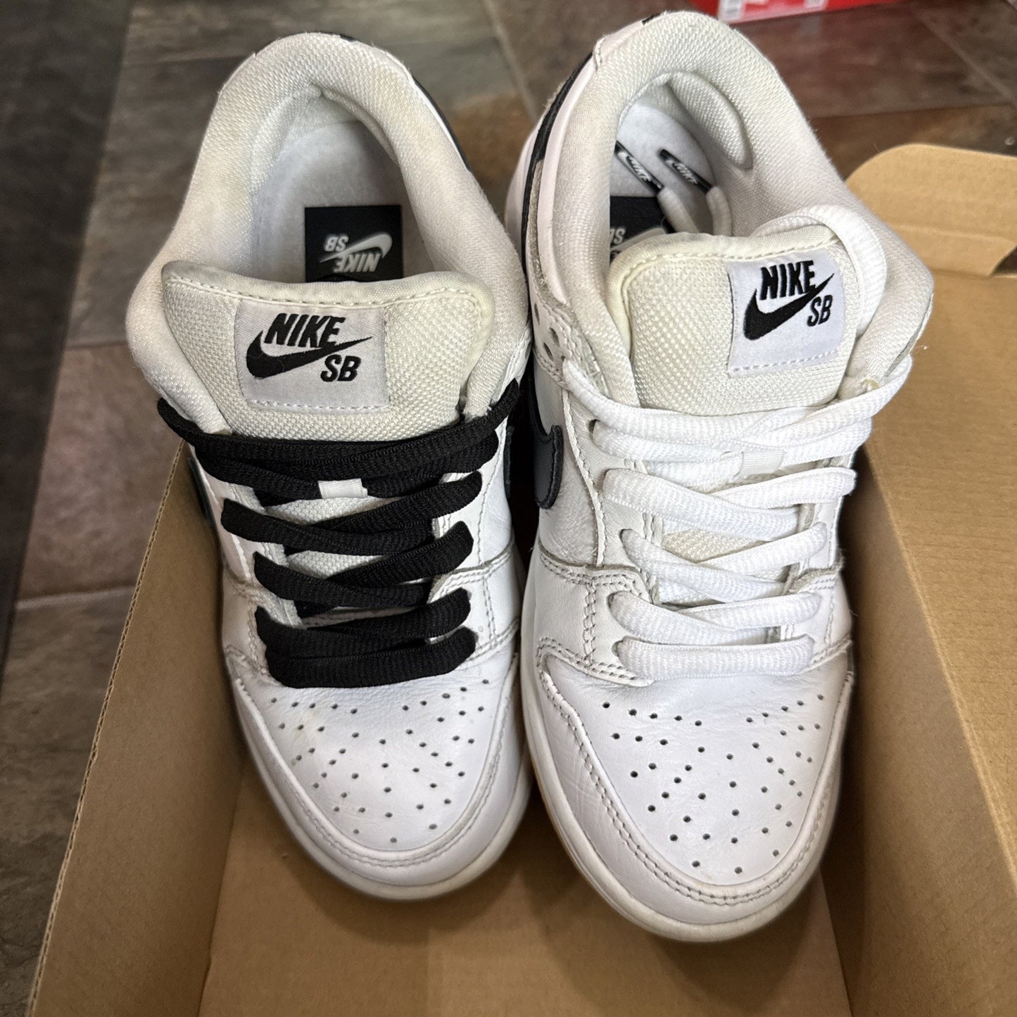 Nike Sb Dunk Low White Gum Bottom