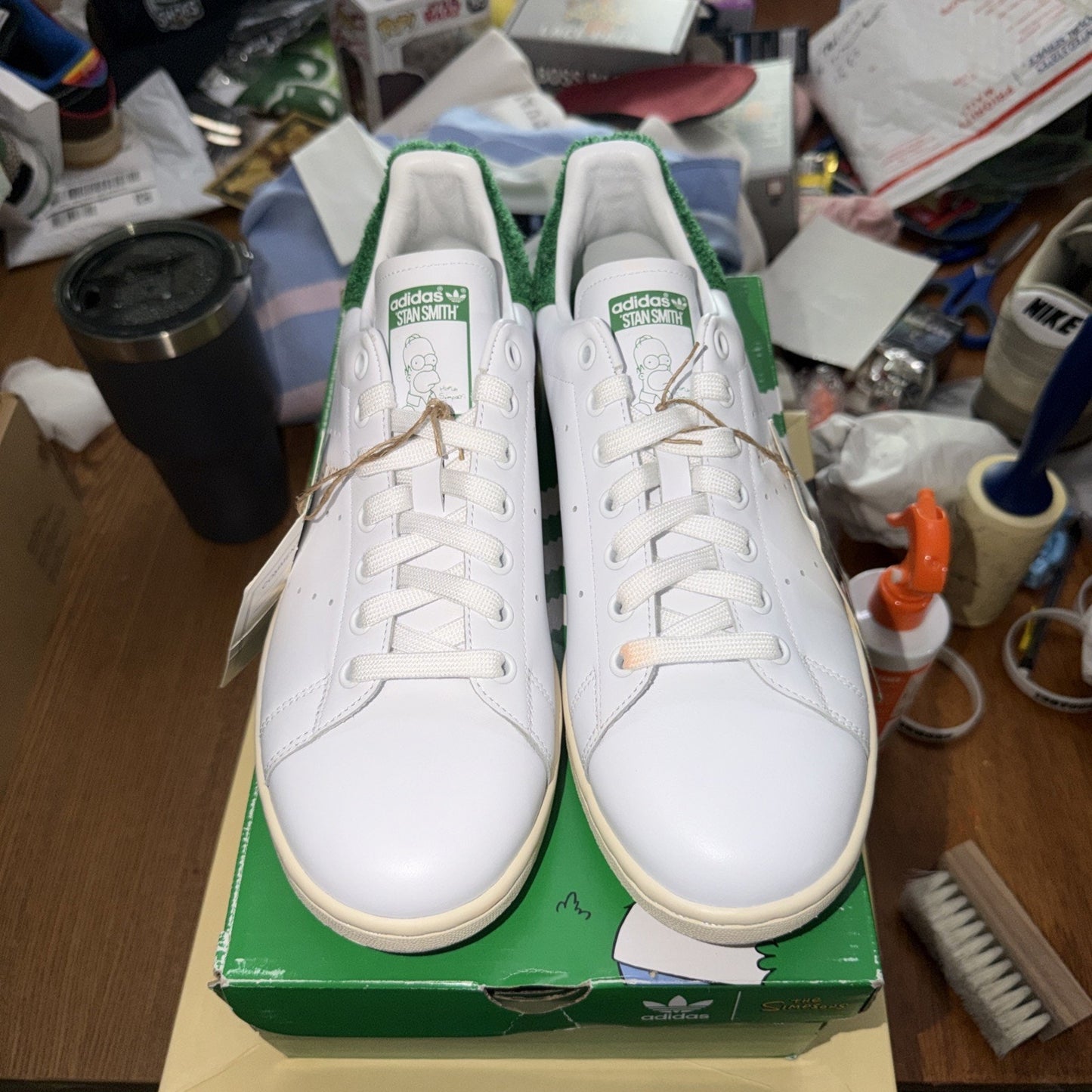 Size 9 Adidas Stan Smith x The Simpsons "Homer Simpson" Sneaker Sample Tagged