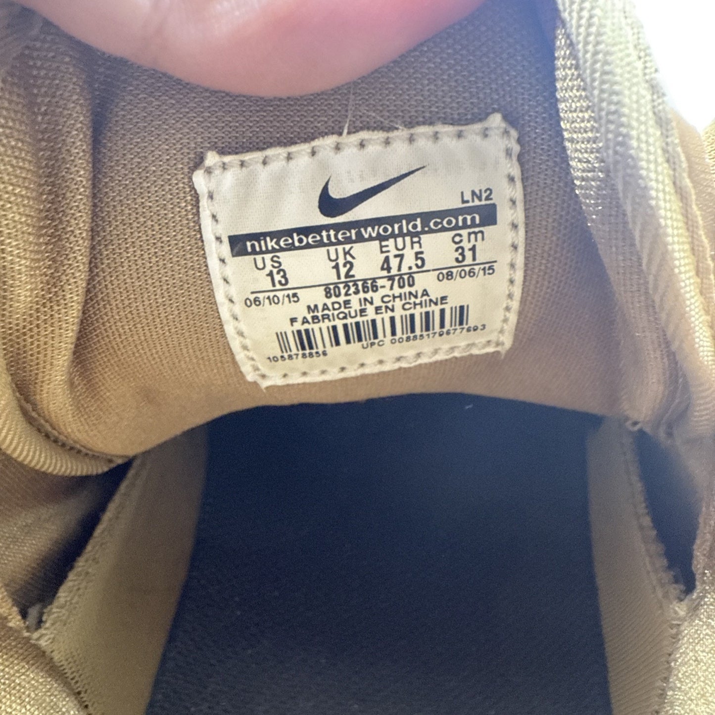 Size 13 - Nike Kobe 10 EXT Mid Liquid Gold
