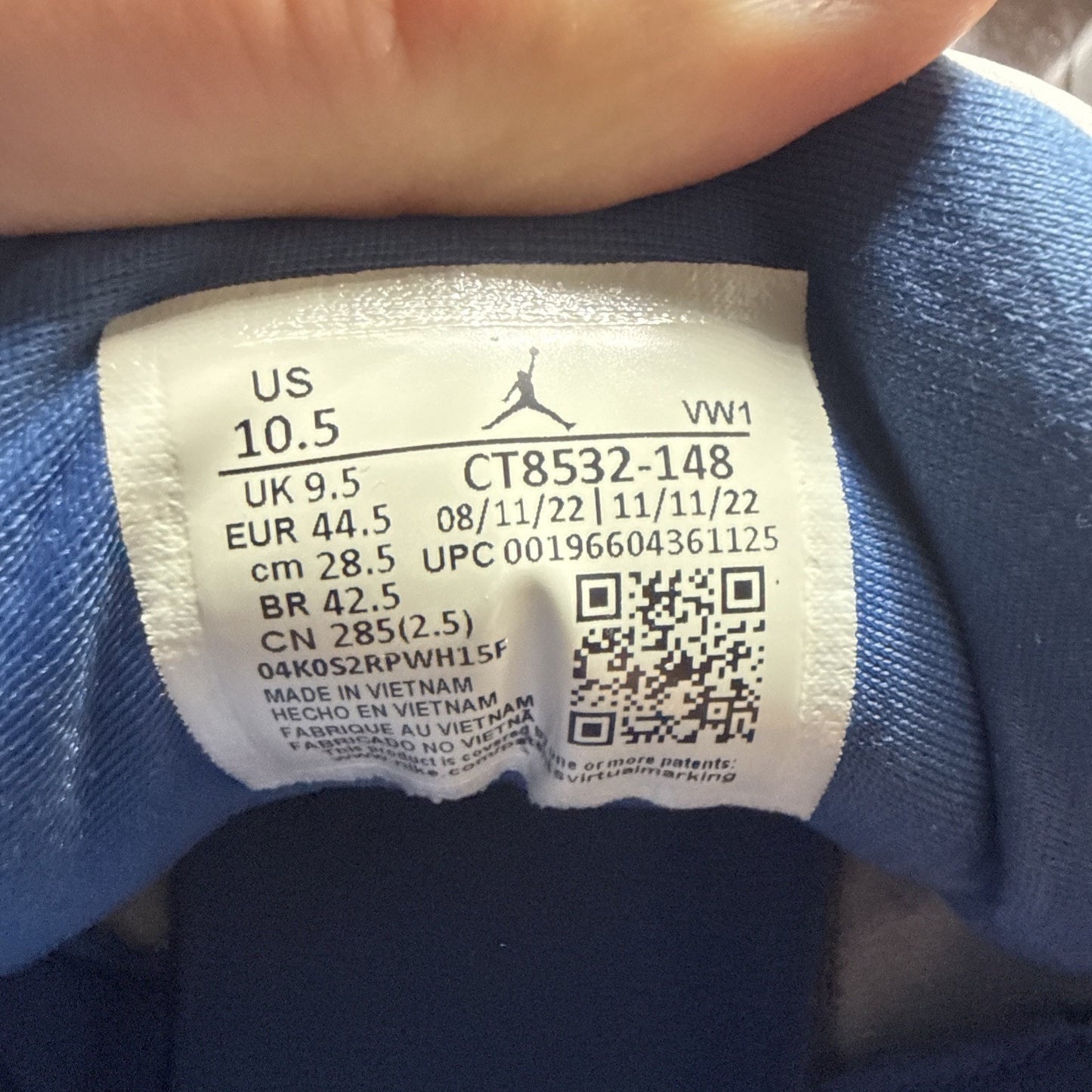 Size 10.5 - Jordan 3 Retro Mid Washington Wizards