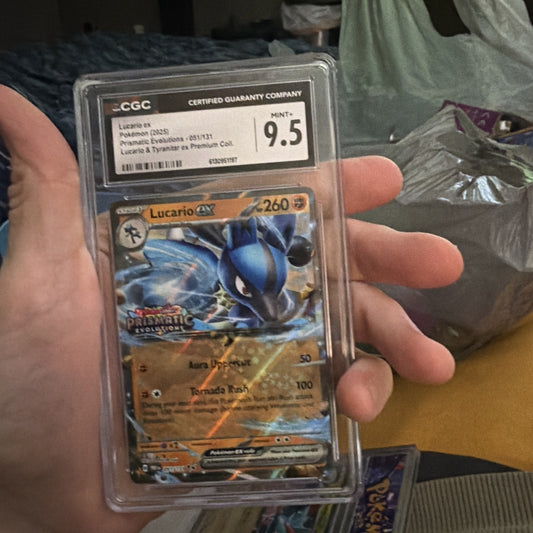 Lucario EX 051/131 Prismatic Evolutions Stamped Promo Pokémon TCG NM