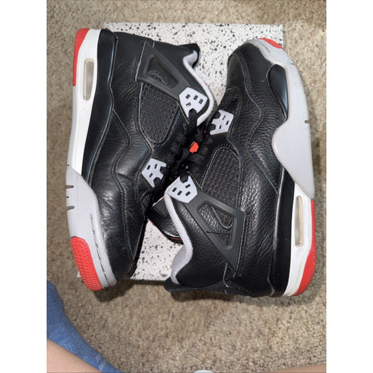Size 5.5 Y Air Jordan 4 Retro FQ8213-006 Bred Reimagined LEP