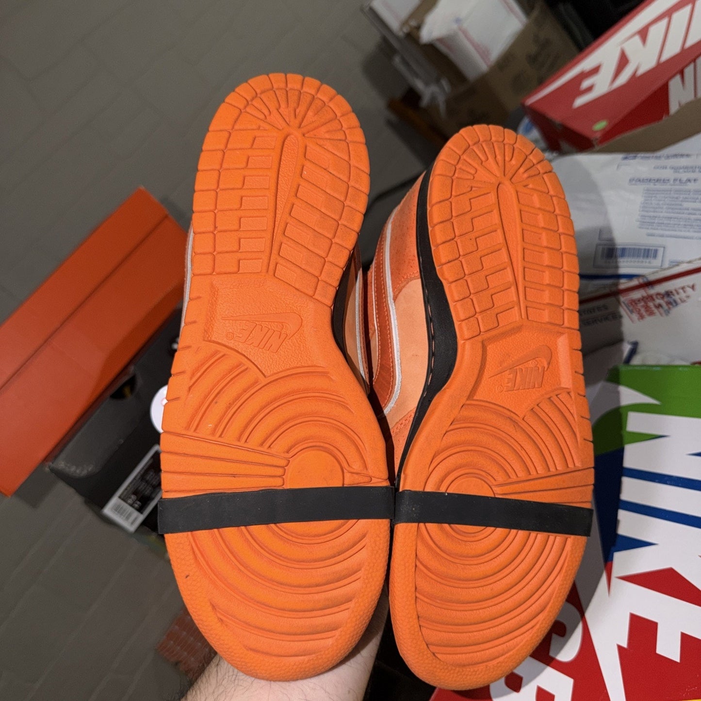 Nike SB Dunk Low 'Concepts Orange Lobster' Sneakers Size 9 FD8776-800