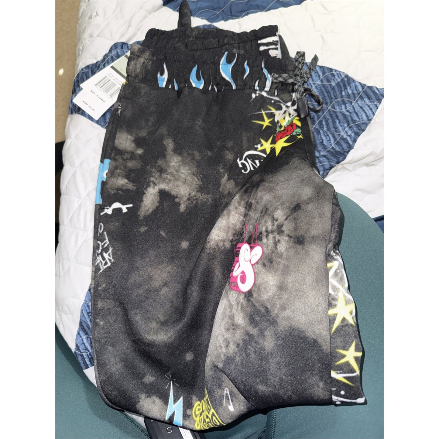 Savage Hustle-Joggers By Fresh Prints-XL -Front Pockets & Back Pocket