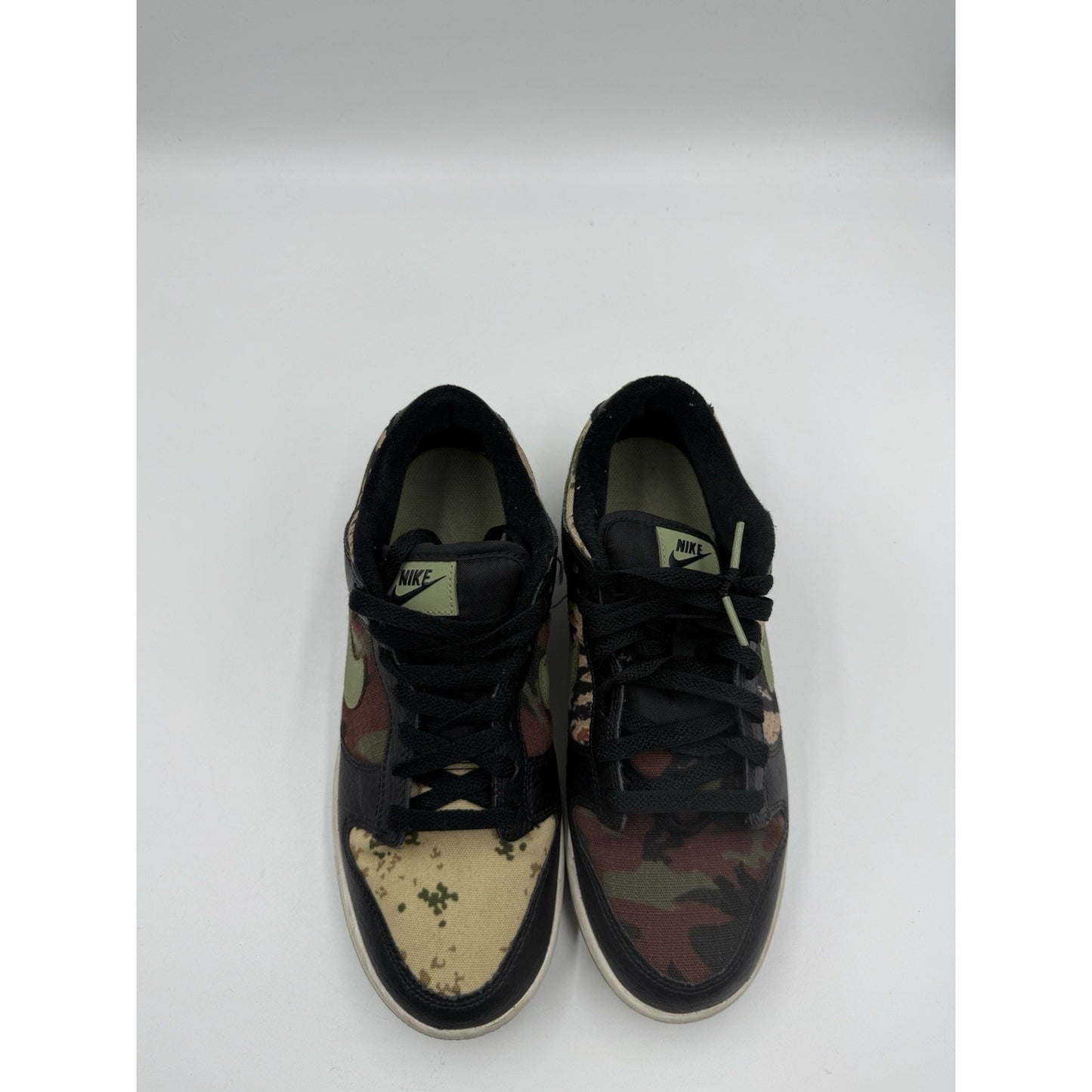 Size 8 - Nike Dunk SE Low Black Multi-Camo