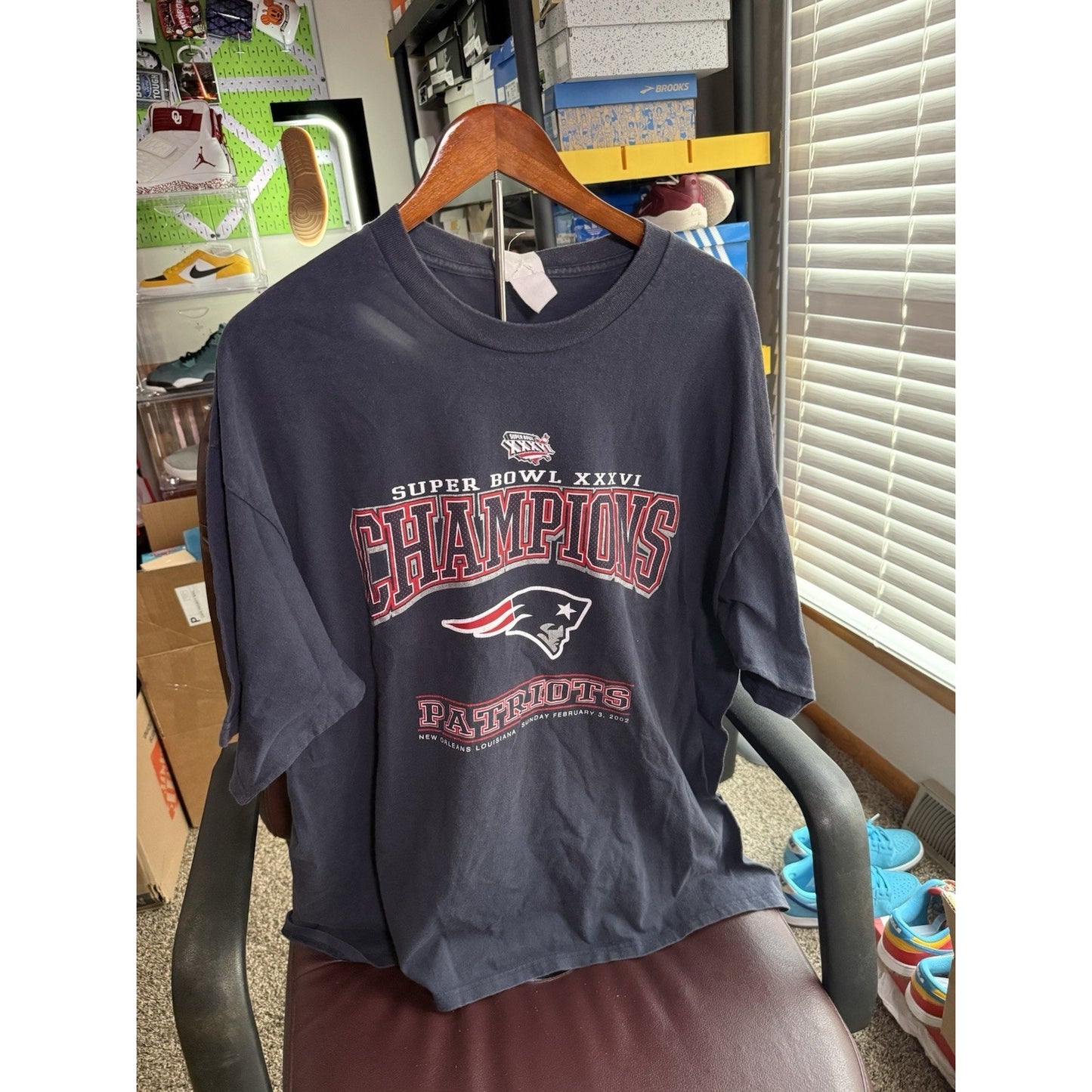 vintage Lee new england patriots Super Bowl 36 Champion Shirt