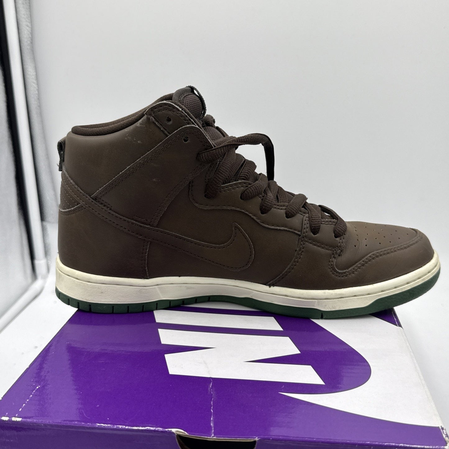 Size 9.5 - Nike Dunk SB High Baroque Brown