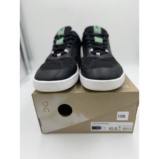 Size 10.5 - On Cloud The Roger Spin Black Color Pop bs954 womens