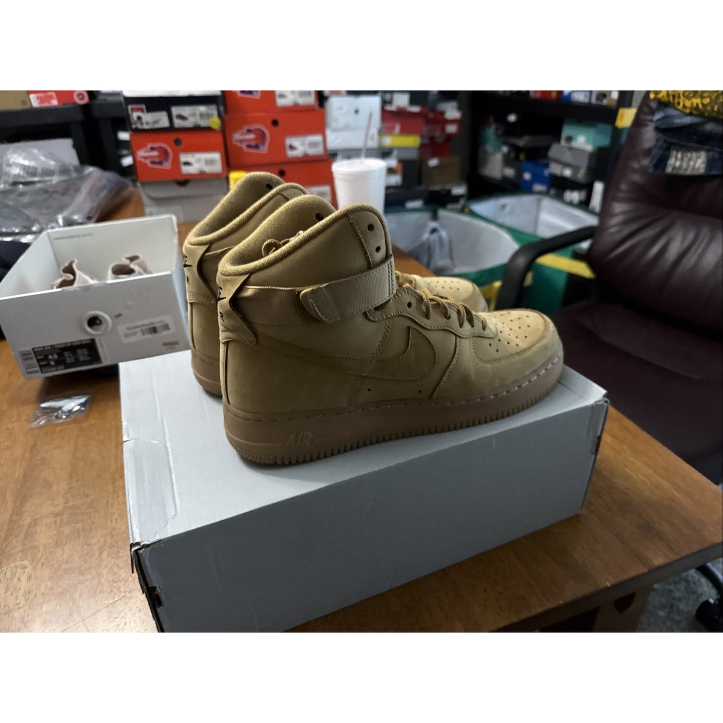 Size 8.5 - Nike Air Force 1 High Flax BS8389