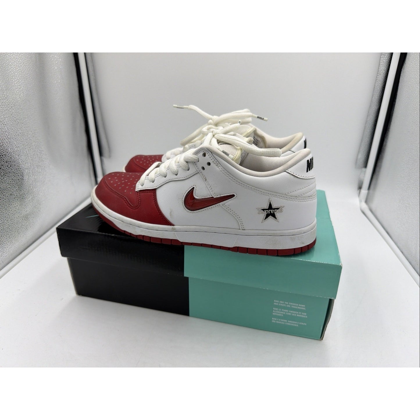 Size 8.5 - Nike Supreme x Dunk SB Low Varsity Red
