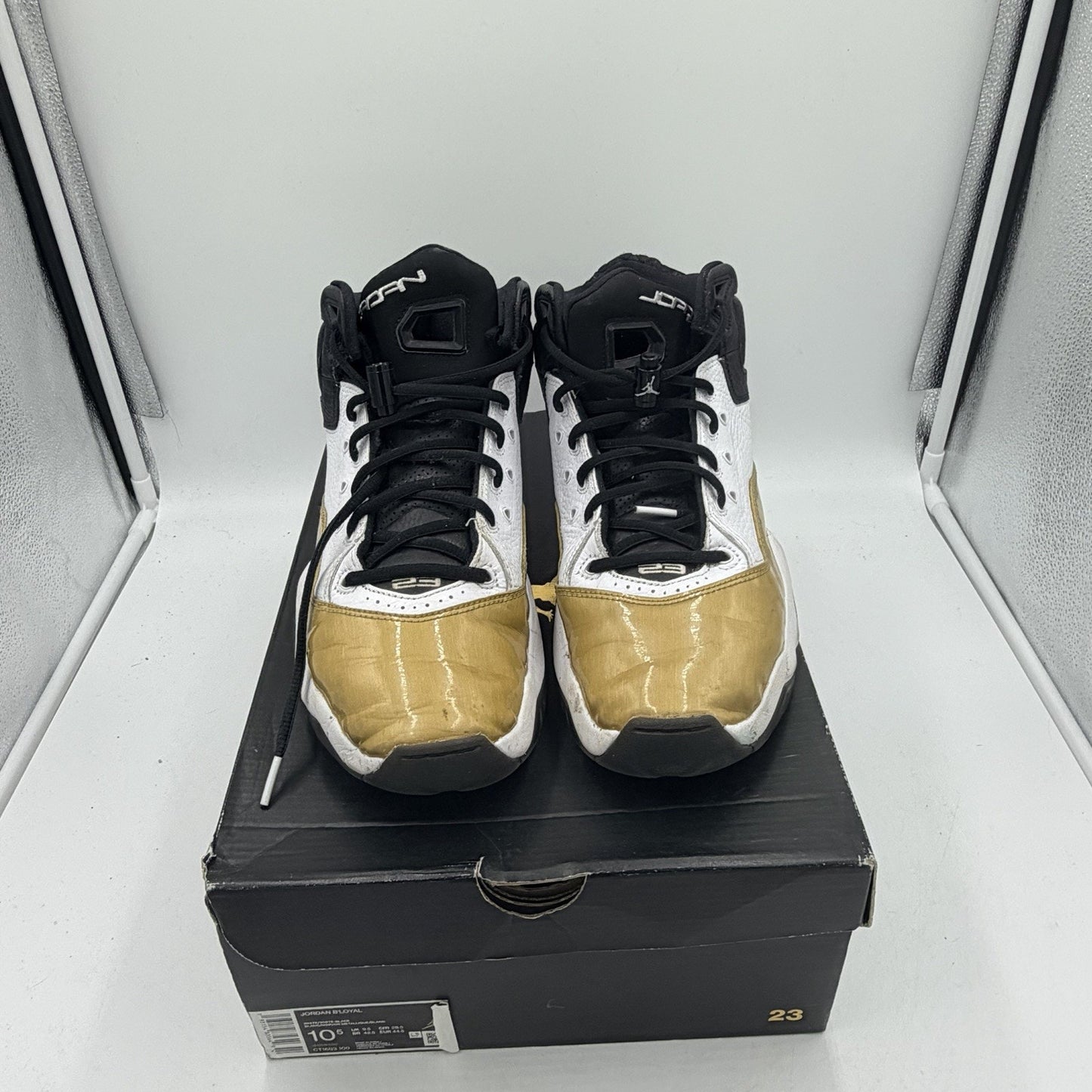 Size 10.5 - Air Jordan B'Loyal White Black Gold