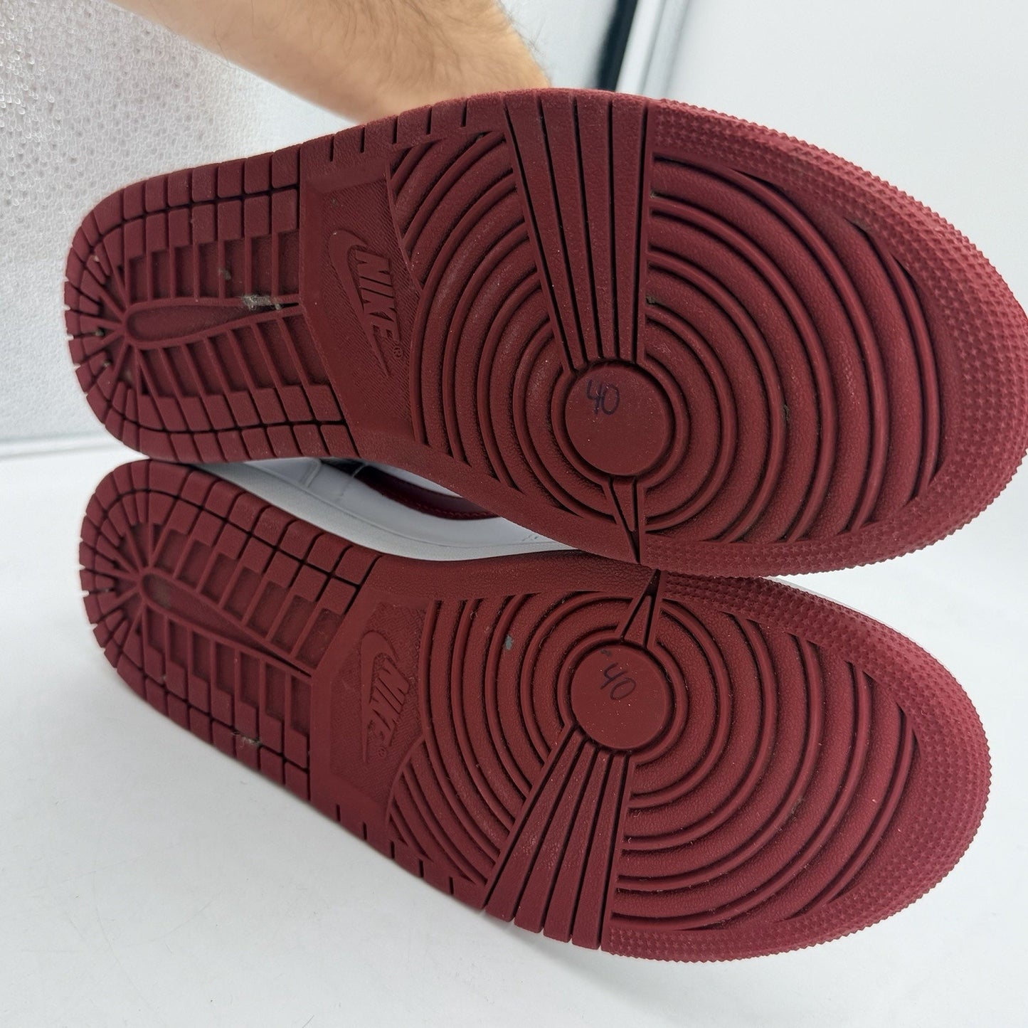 Size 9.5 - Air Jordan 1 Mid White Pomegranate W