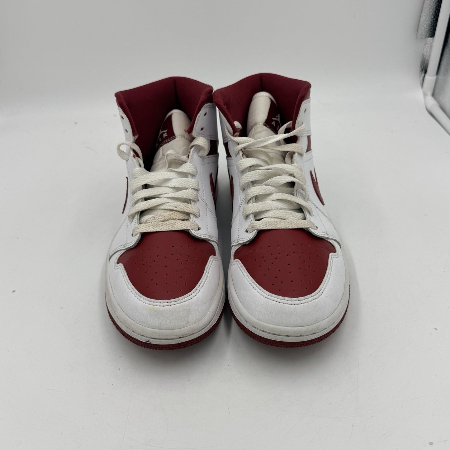 Size 9.5 - Air Jordan 1 Mid White Pomegranate W