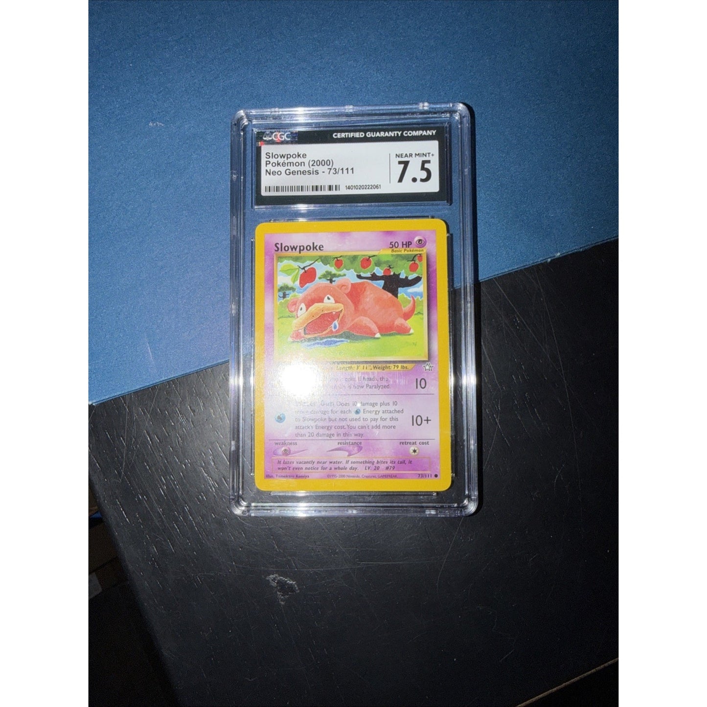 Slowpoke 73/111 - 1st Edition Neo Genesis - CGC 7.5 - Vintage Pokémon Card 2000