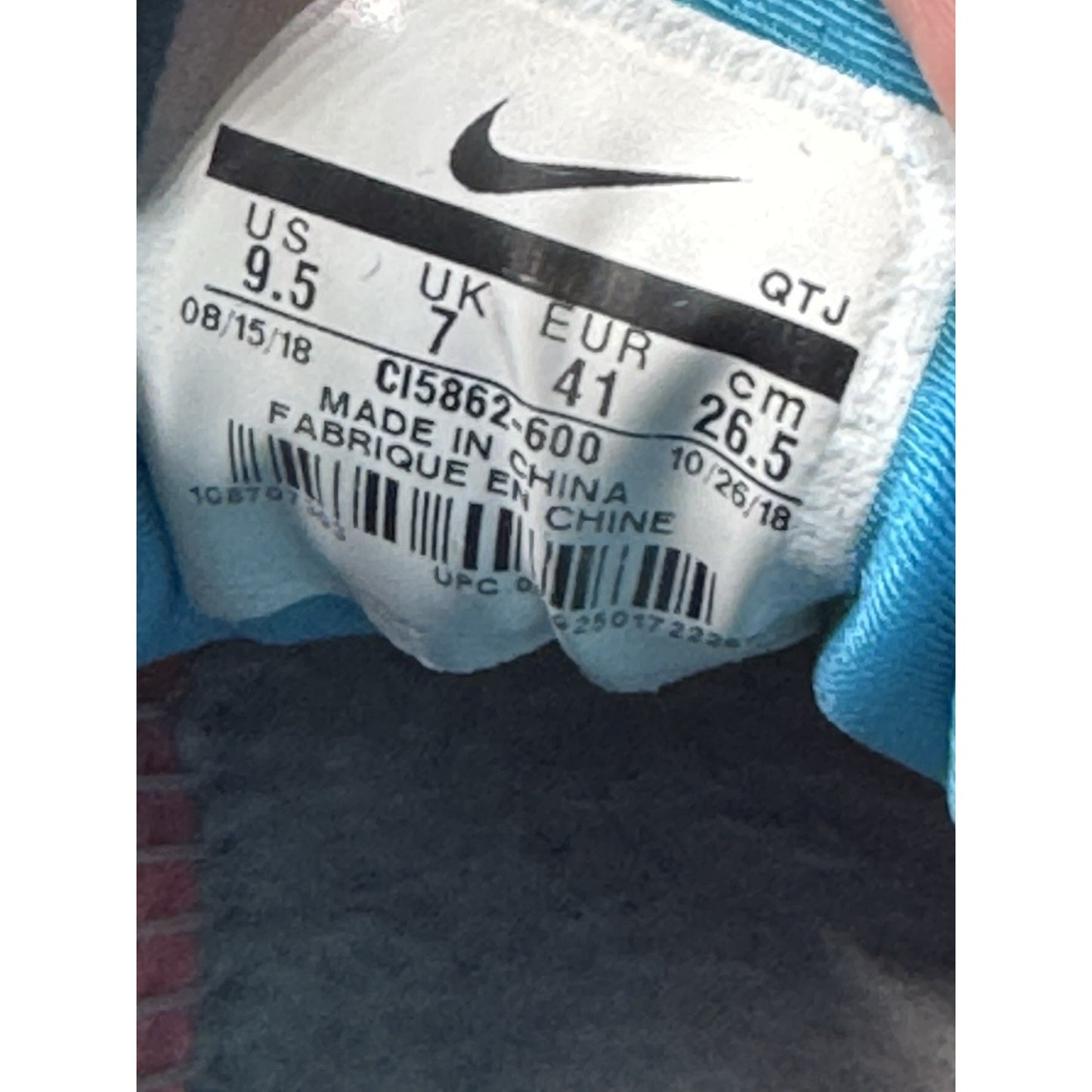Size 9.5 - Nike Air VaporMax Plus Lava Glow W