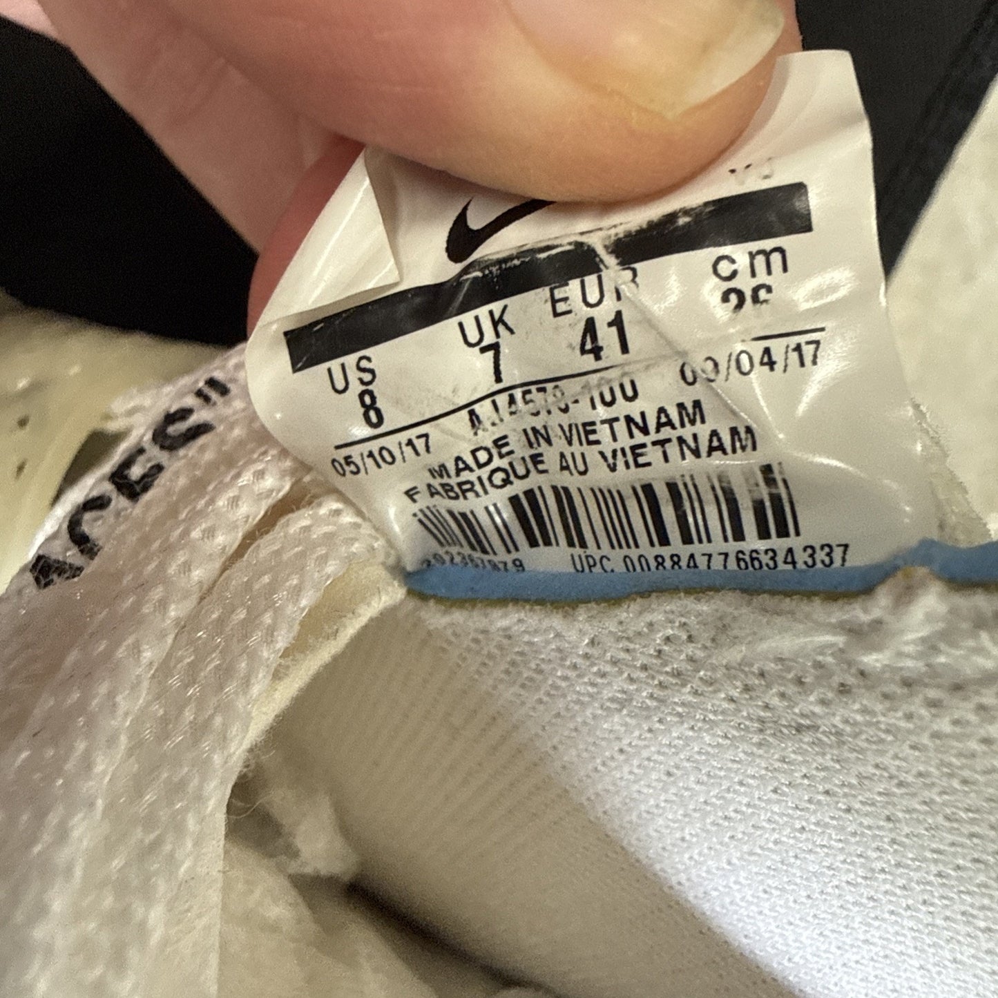 Nike Off-White x Hyperdunk 2017 Flyknit the Ten Size 8