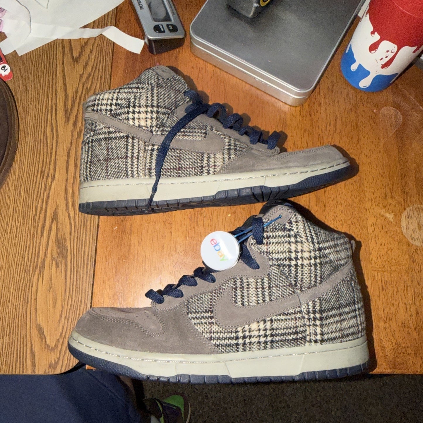 Size 9 Nike Dunk High Premium Tweed Pack Mens Rare