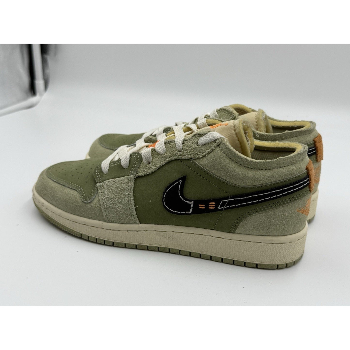 Size 4.5 (GS) - Air Jordan 1 SE Craft Low Sky J Light Olive