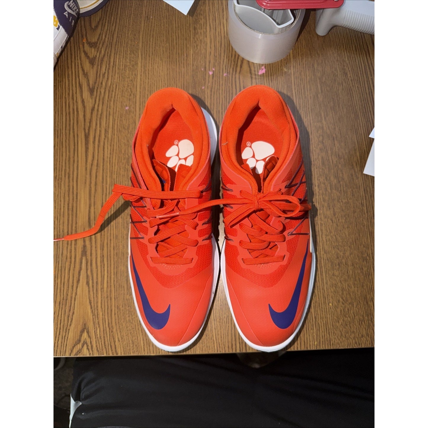 Size 7 W Nike Clemson Lunar Control Vapor Golf Shoe Look See Sample
