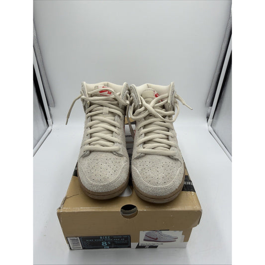 Size 8.5 - Nike Dunk Pro SB High Birch Hyper Red