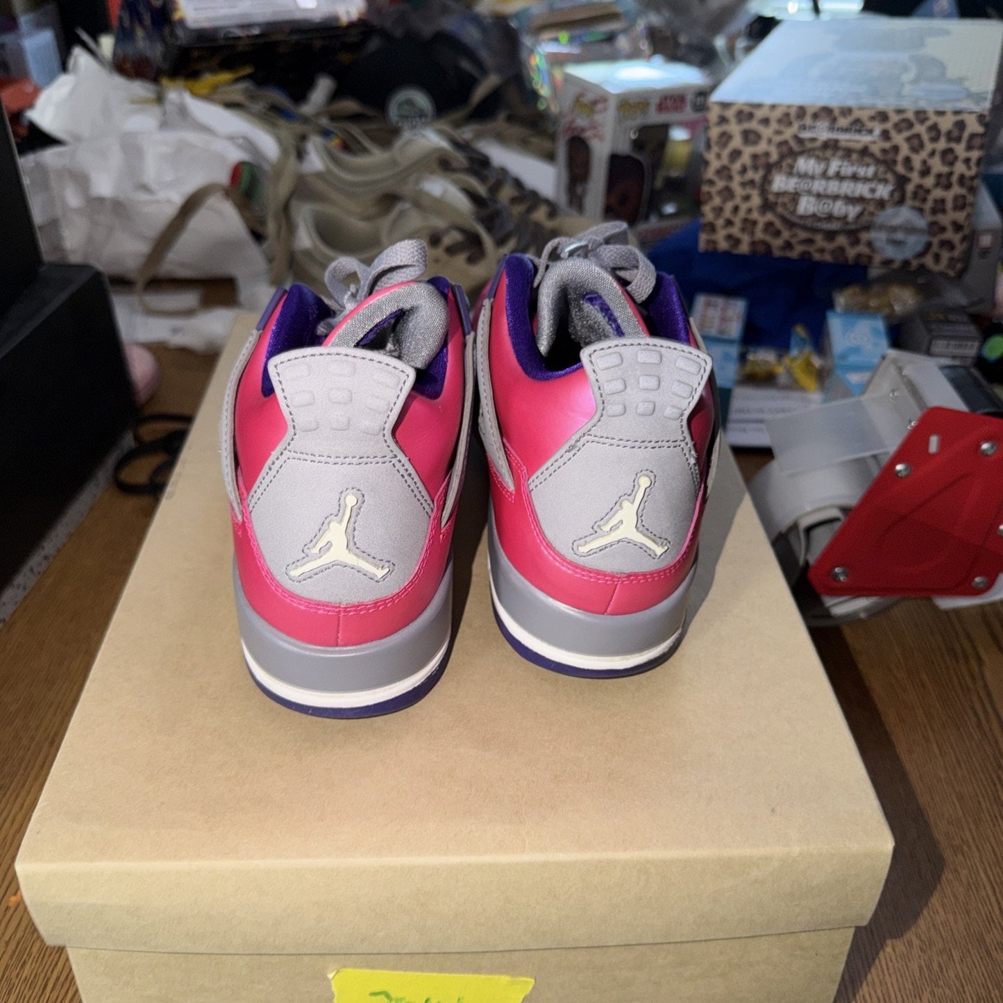Size 6.5 (GS) - Jordan 4 Retro Low Pink Foil Very Rare