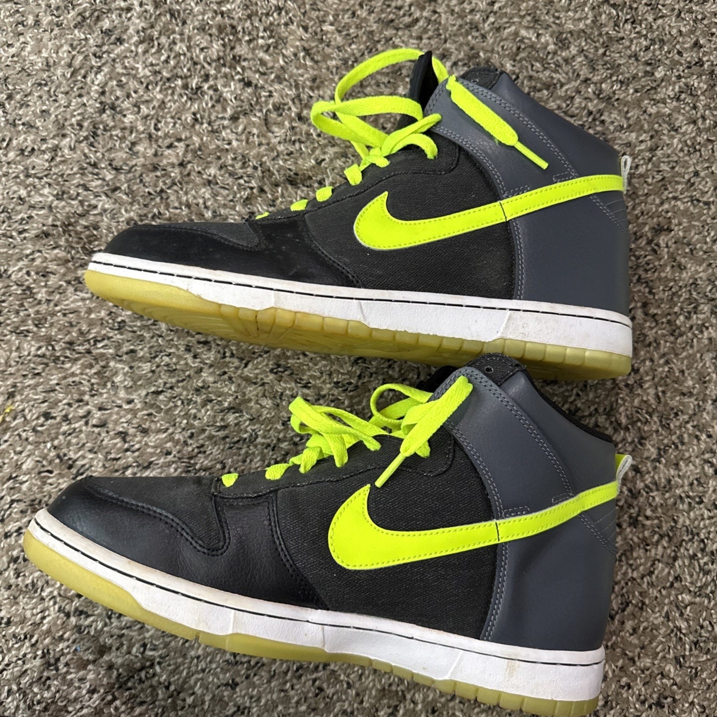 Size 10.5 - Nike Dunk 6.0 Premium High Grey Volt