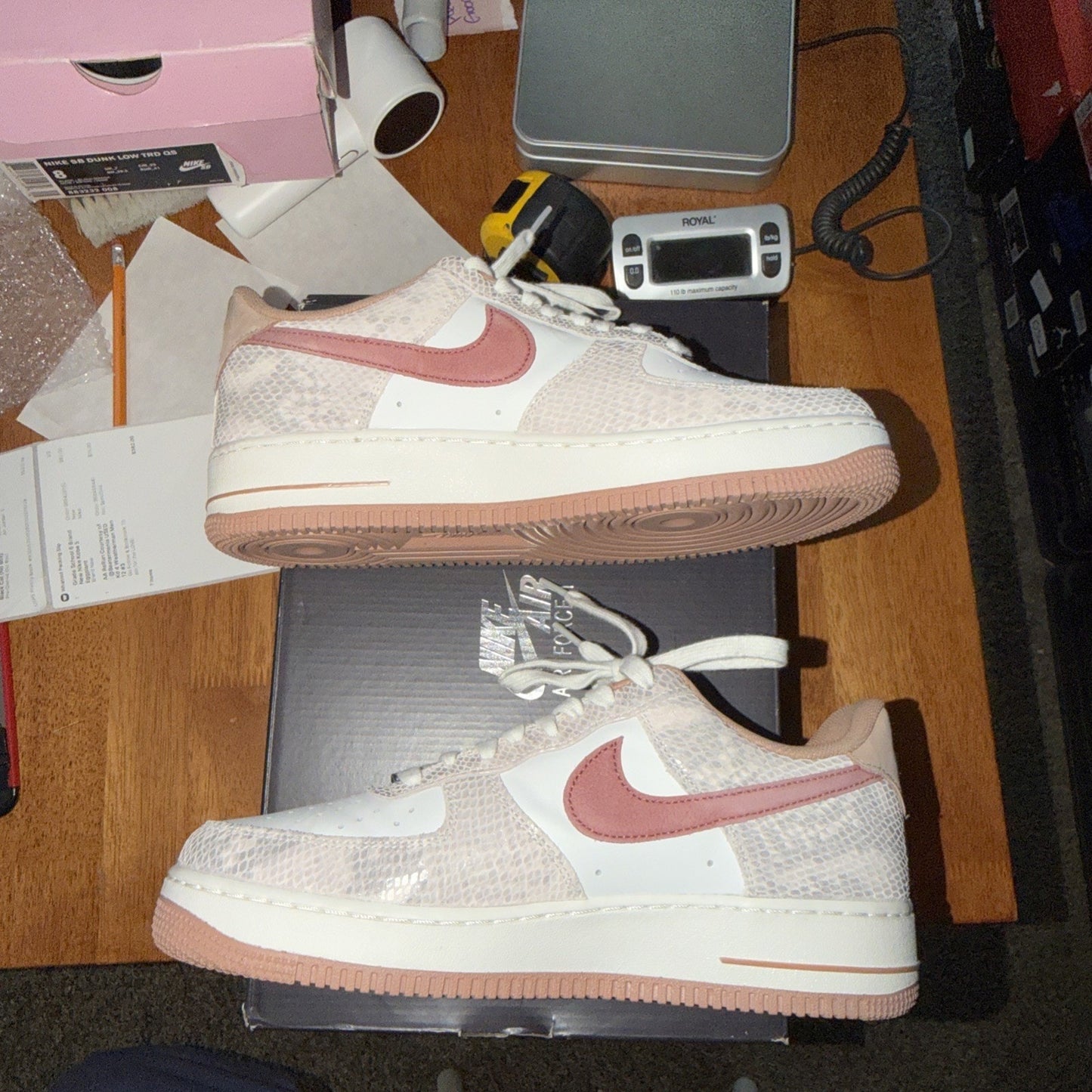 Size 9 - Nike Air Force 1 '07 LV8 Snakeskin Pack - Canyon Rust