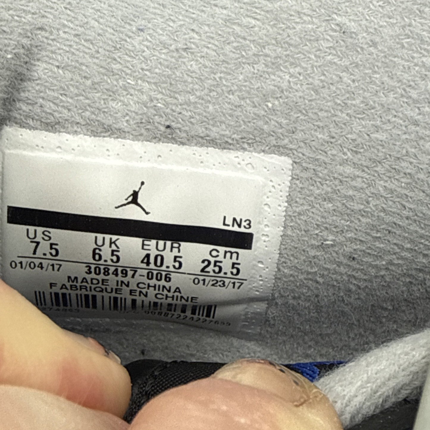 Size 7.5 - Jordan 4 Retro Motorsports Alternate 2017