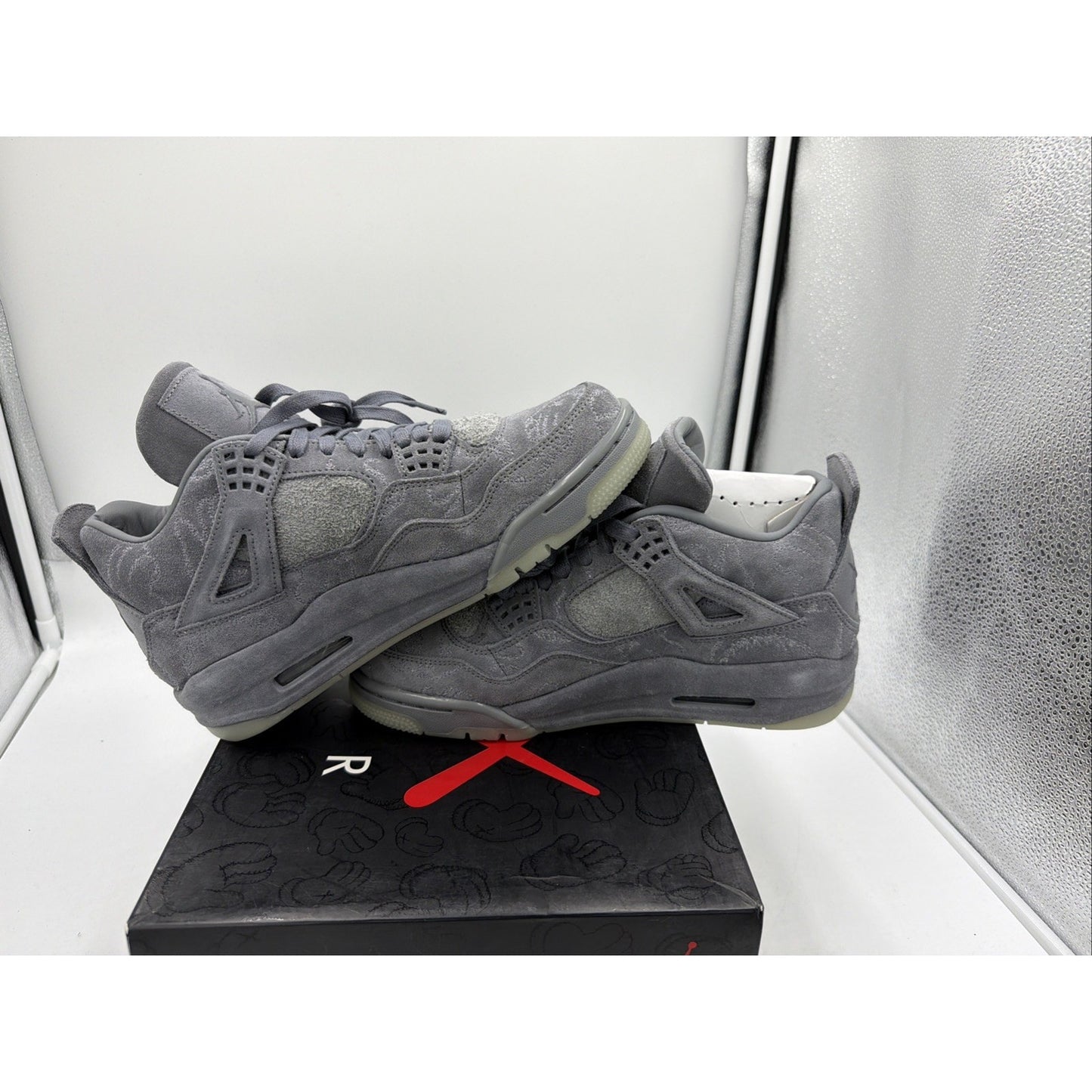 Size 7 - Jordan 4 Retro x KAWS Cool Grey 2017 Sales CFM Sample