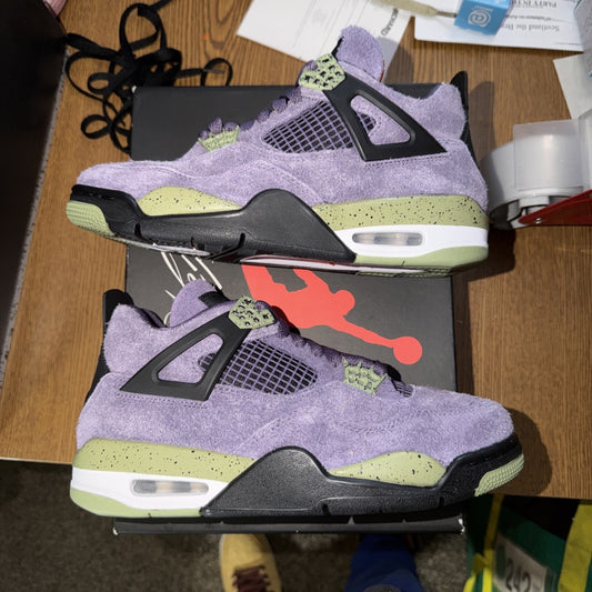 Air Jordan (W) 4 Retro "CANYON PURPLE" 2022 - Size 8W - aq9129 500 (191-24)