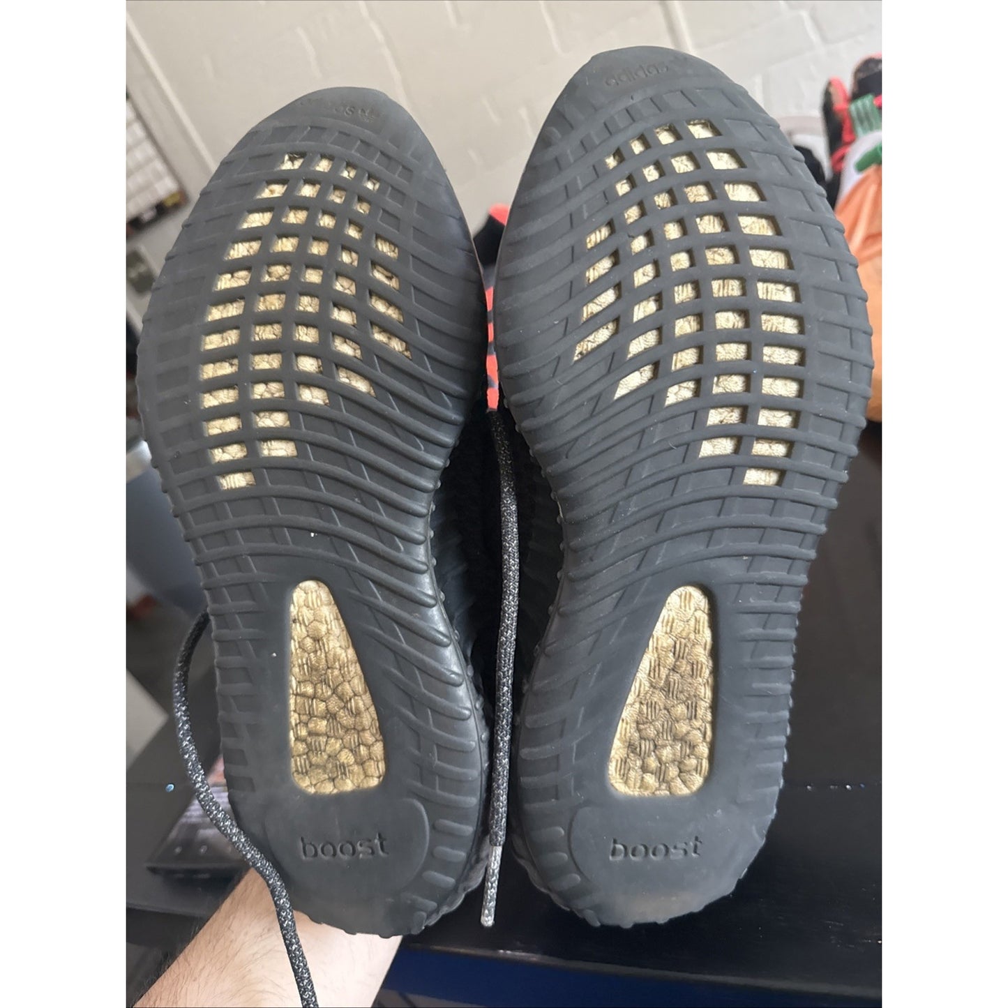 Size 7 - adidas Yeezy Boost 350 V2 Low Black Non-Reflective No Insoles NBS241