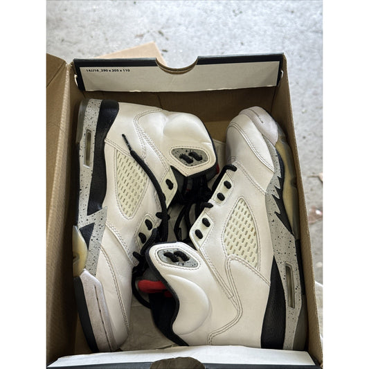 Air Jordan 5 Retro GS White Cement 440888-104 Youth Sz 4 Replacement Laces