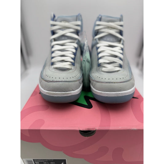NIKE Air Jordan 2 Retro SP J Balvin Celestine Blue 2022 DQ7691-419 Size 10