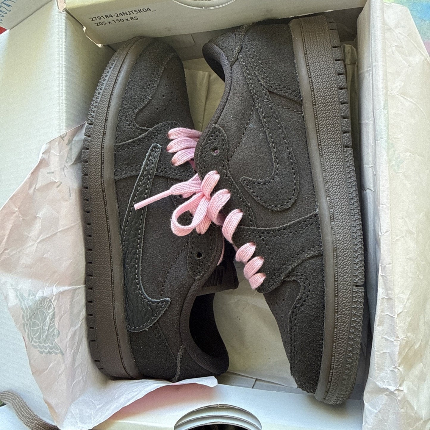 Travis Scott Jordan 1 Low OG SP Dark Mocha/Velvet Brown Sneakers Size 11C