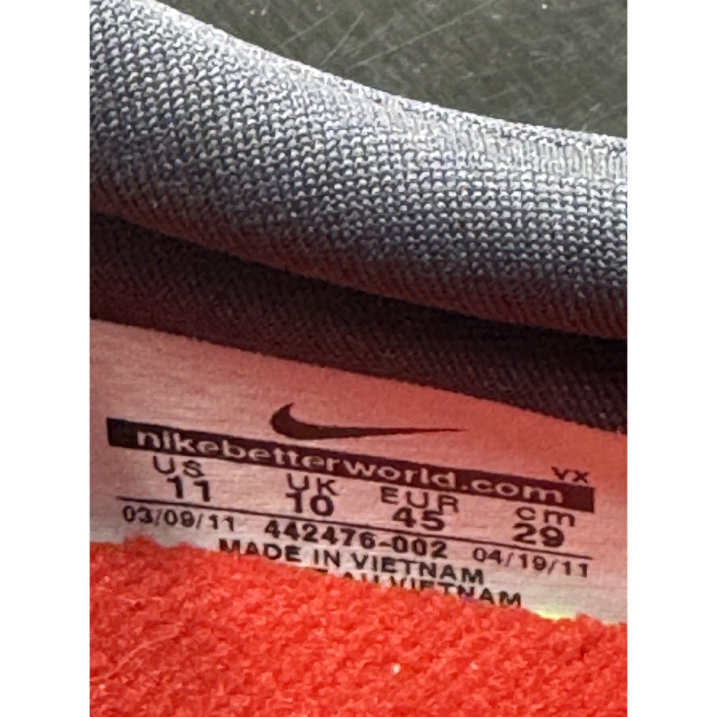 Size 11 - Nike Sb Eric Koston Gray 2011 bs870