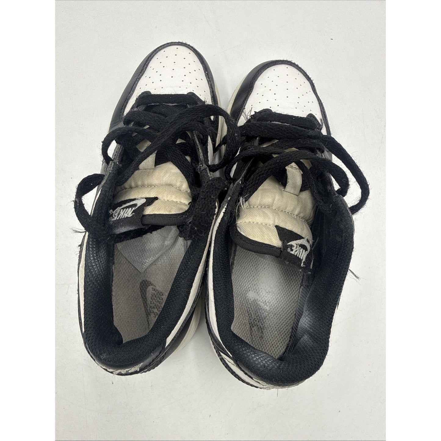Size 2 (PS) - Nike Dunk Low Black White - CW1588-100