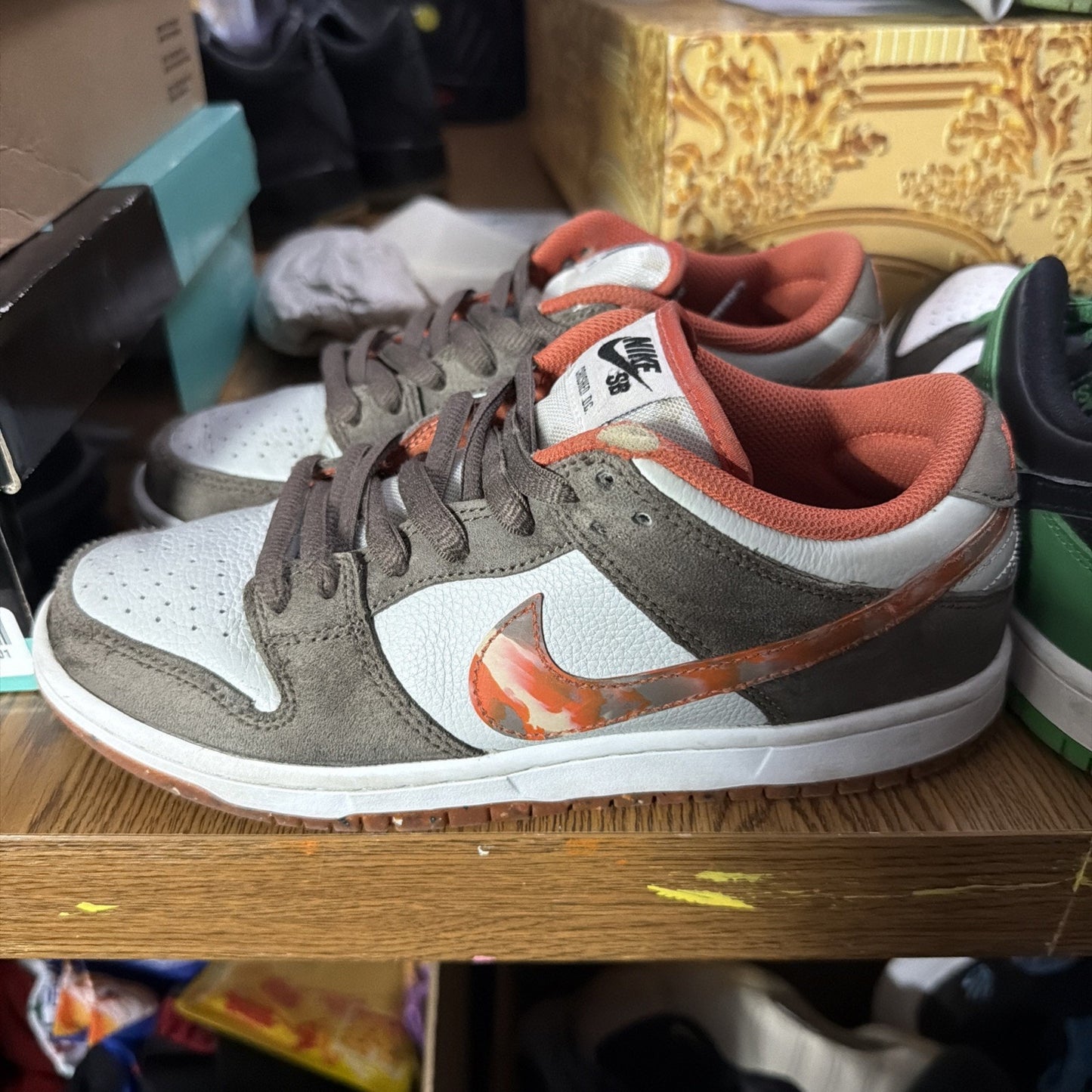 Size 7 - Crushed D.C. x Nike Dunk SB Low Golden Hour