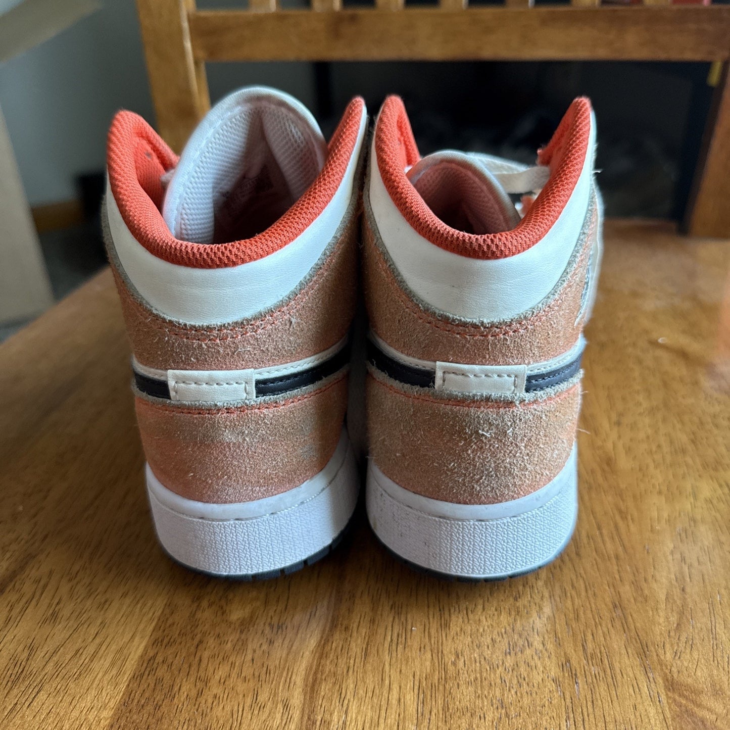 Size 5.5 (GS) - Jordan 1 SE Mid Orange Suede NBS015