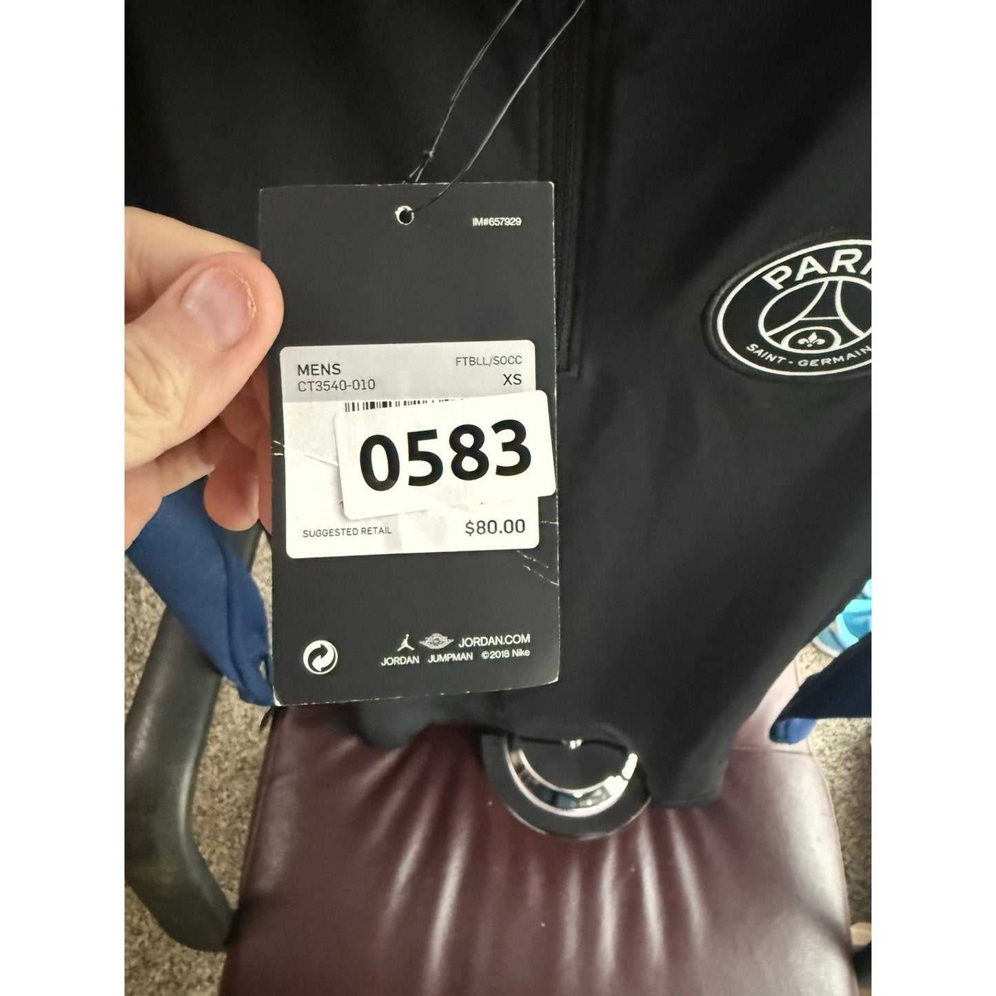 Size Xsmall Jordan PSG Long Sleeve Shirt