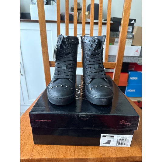 Size 5 Pastry Womens Dance Military Glitz Boot Black PA161020 Sparkle BS254