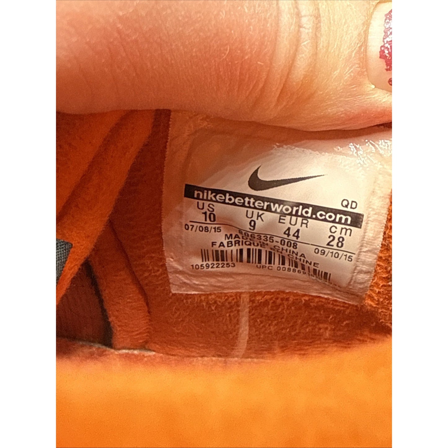 Size 10 - Poler x Nike Dunk OMS High Dark Grey Orange