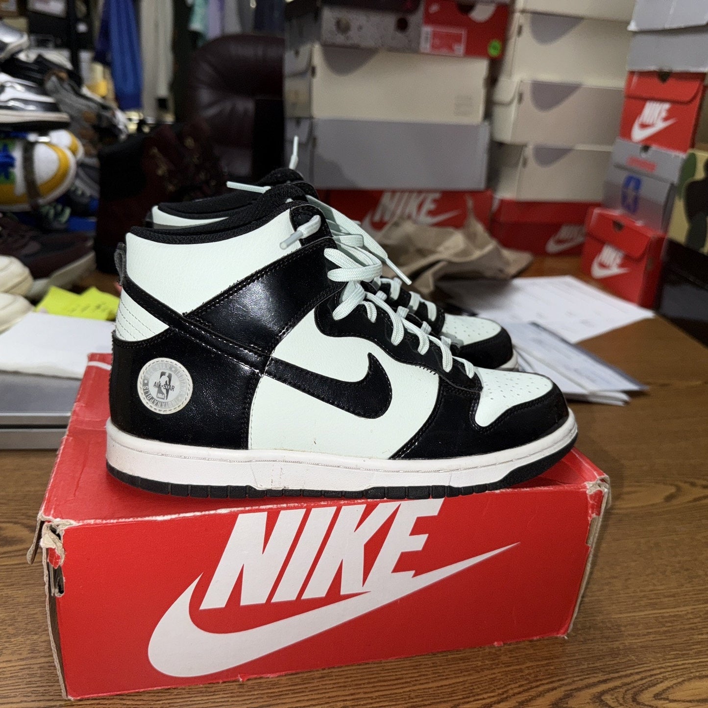 Nike Dunk High SE GS ‘All Star 2021’ Size 7Y Barely Green Black DD1846-300