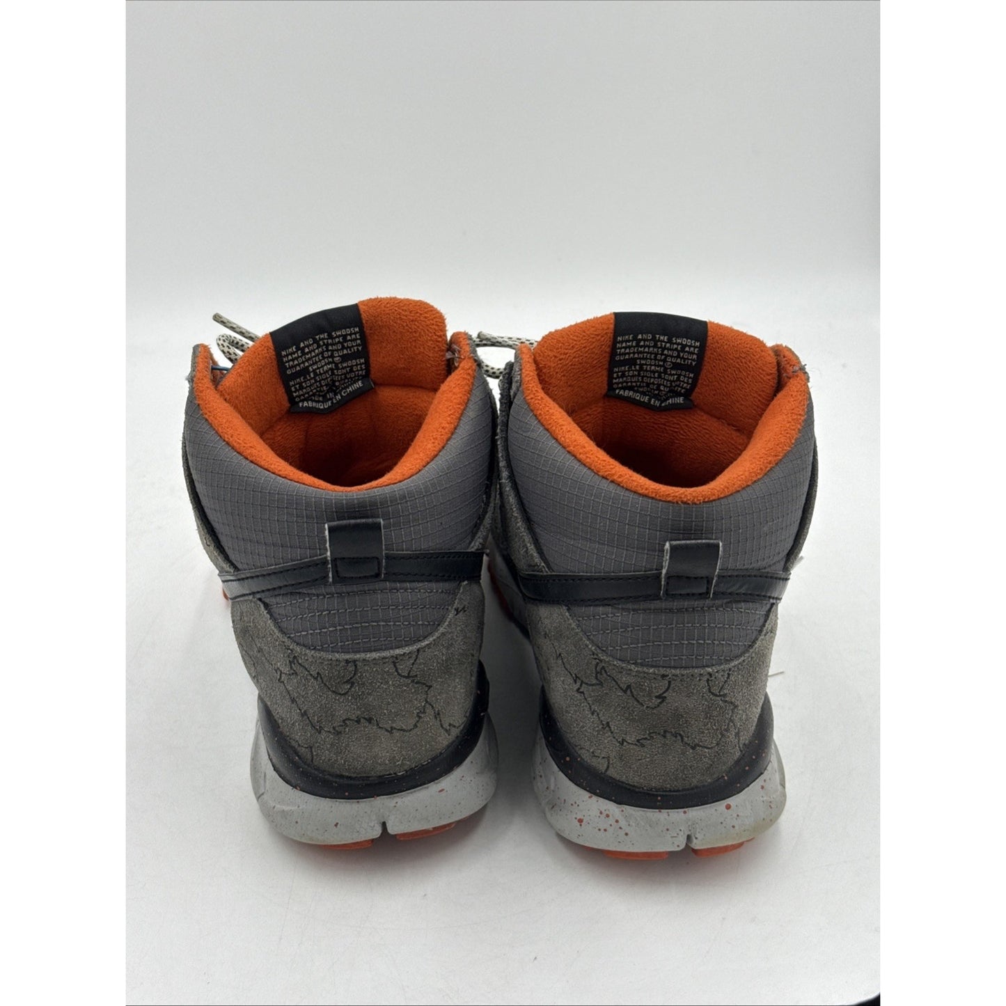 Size 10 - Poler x Nike Dunk OMS High Dark Grey Orange