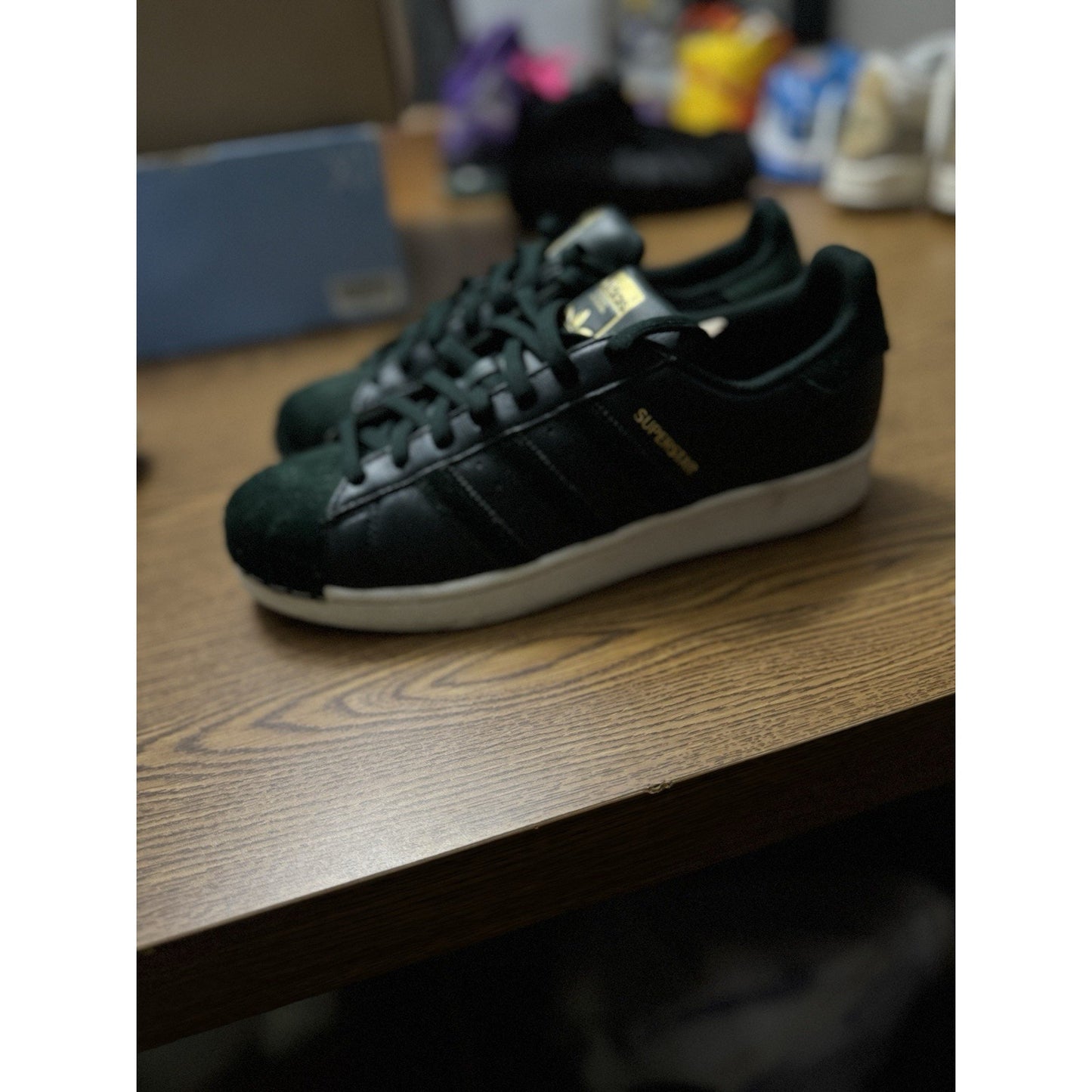 Size 9 - adidas Superstar Collegiate Green W NBS153