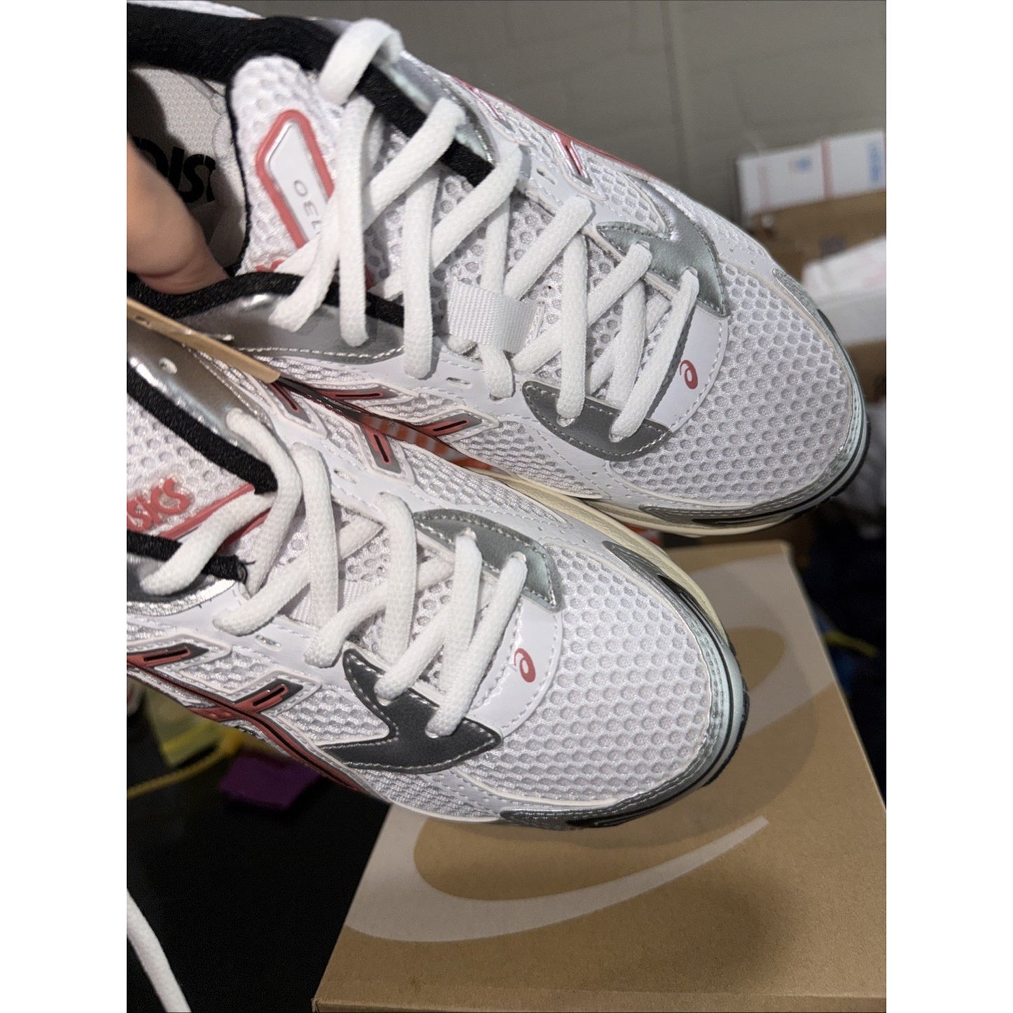Size 6 - ASICS Gel 1130 White Desert Red Women’s 7.5