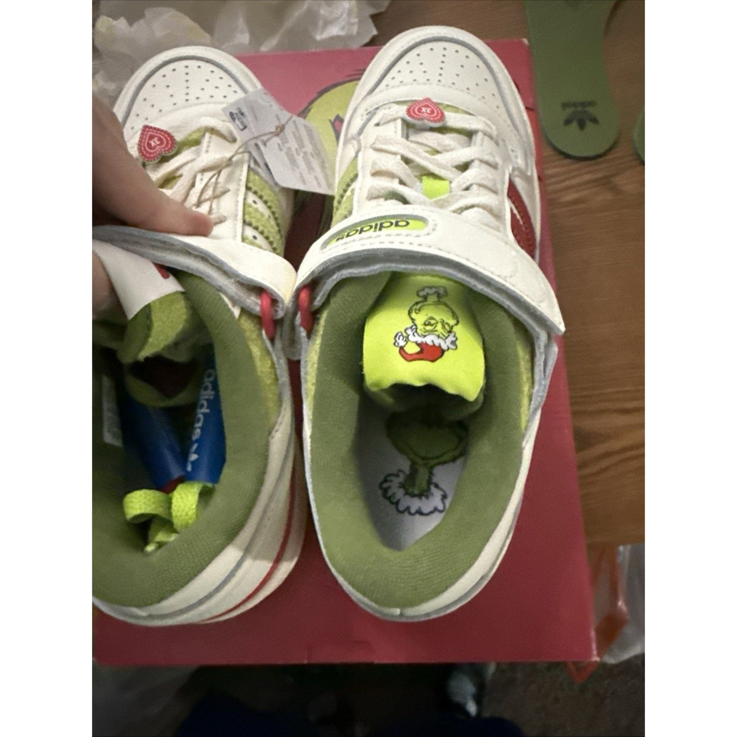 Adidas "Grinch" Forum Low Fashion Sneakers ID3512 Men’s Size 10 BS391