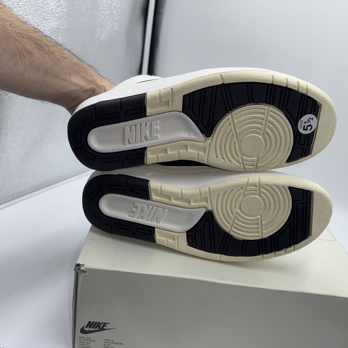 Size 7 - Air Jordan 2 Retro Sail Black W